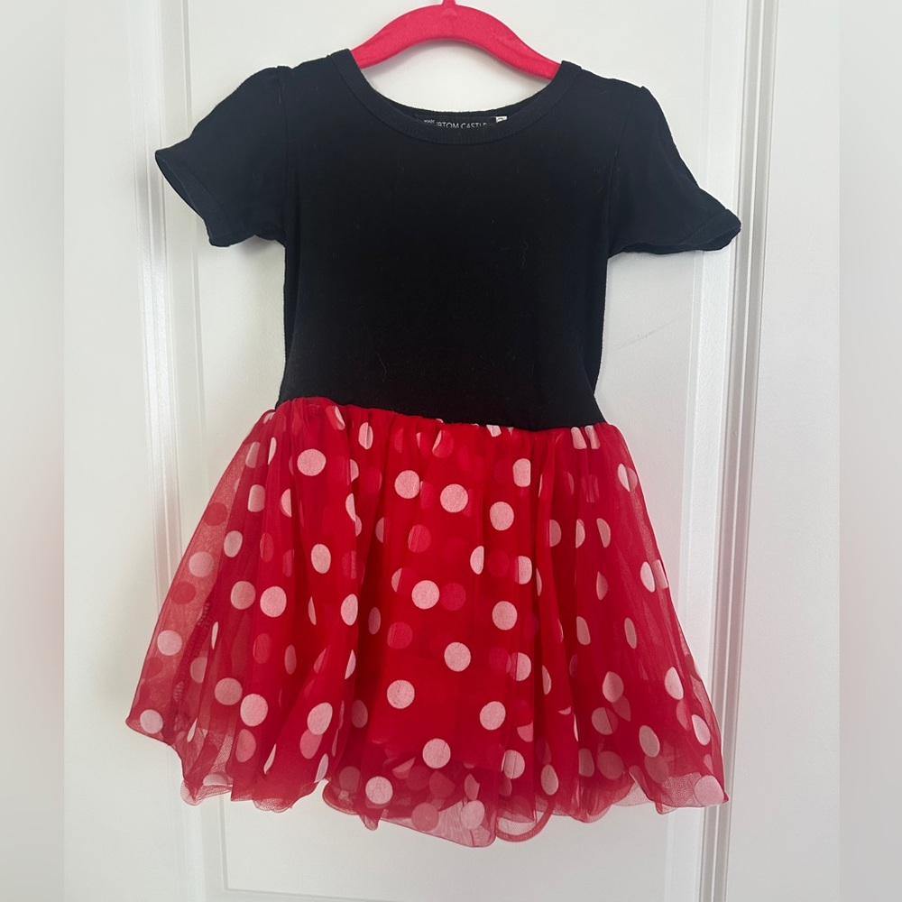 Minnie Mouse Black and Red Polka Dot Dress